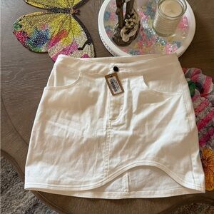 Vestique Mini Skirt Delaney Curved Hem Size Small